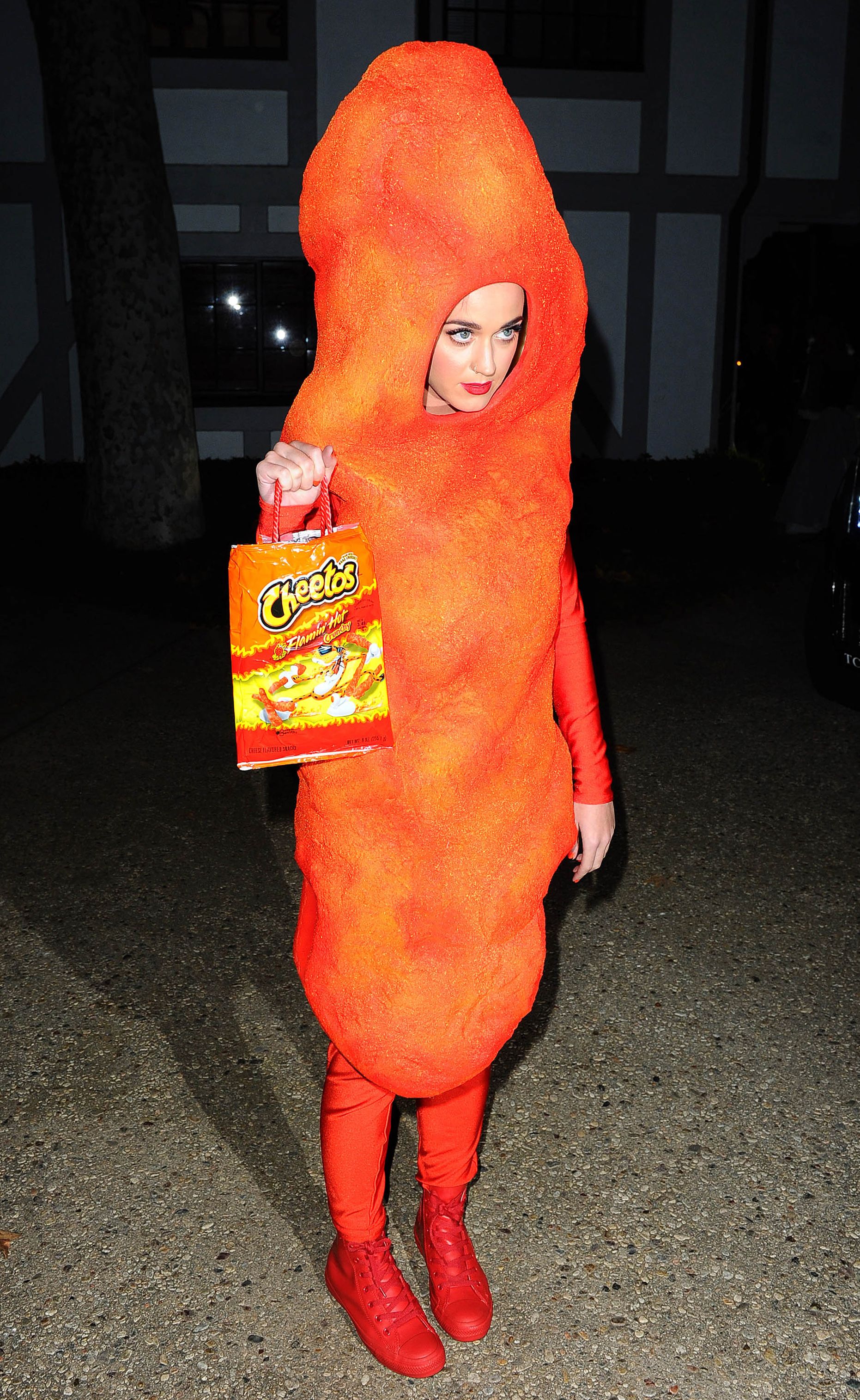 Katy Perry as a Hot Cheeto