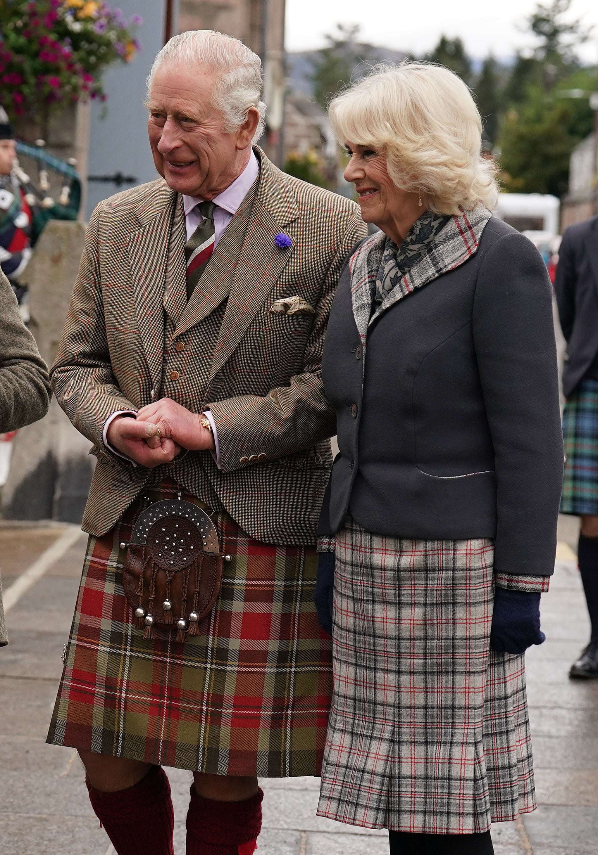 King Charles III and Camilla, Queen Consort, in Scotland, on 11 October 2022