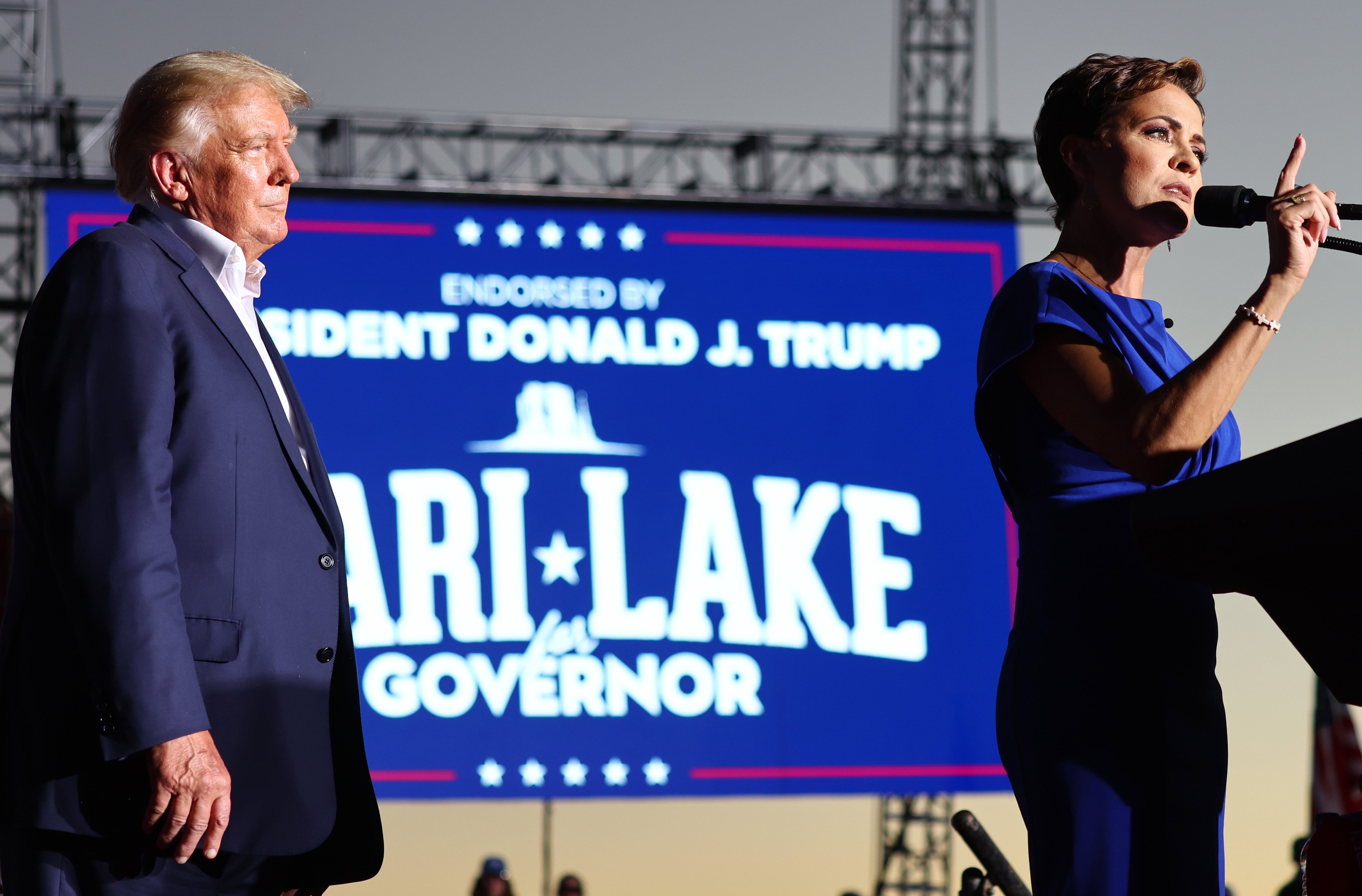 Just like Trump, Lake had a television career before entering politics