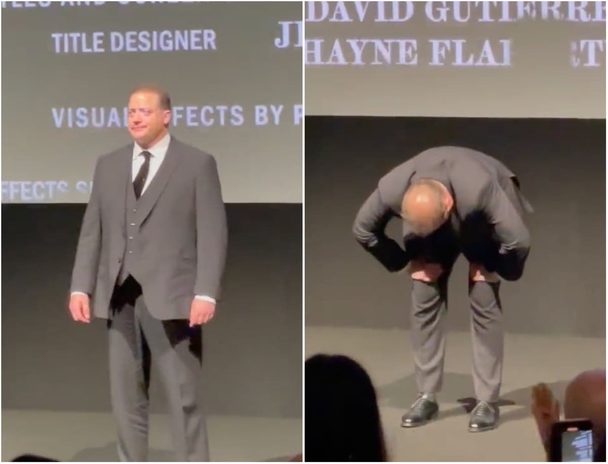 Brendan Fraser in tears as The Whale receives second standing ovation