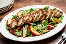 Weeknight autumn feast: Roast pork tenderloin, apples and shallots