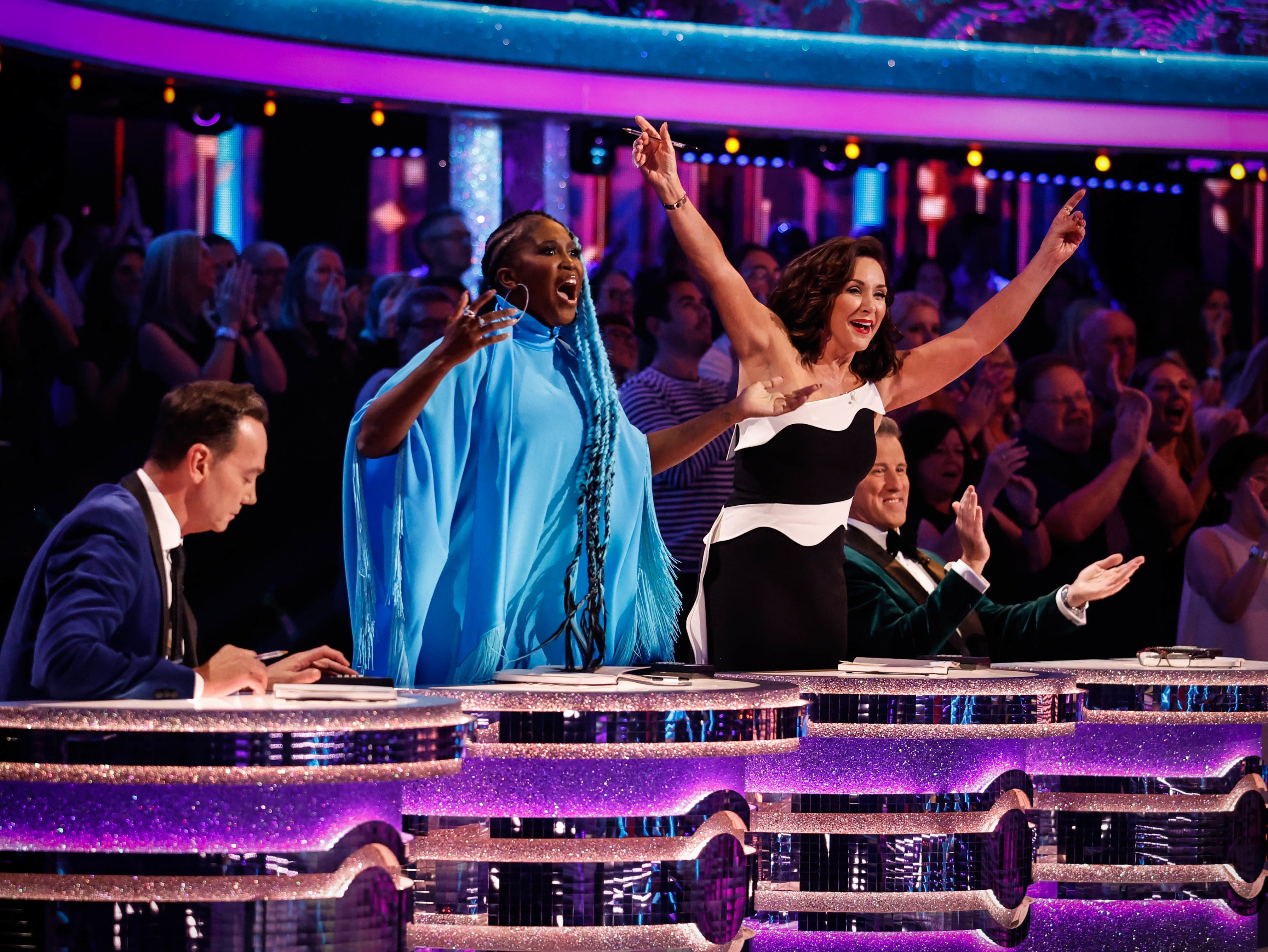 Viewers have concluded that Ballas (second right) shows preferential treatment to the male celebrities while picking on a certain type of female contestant