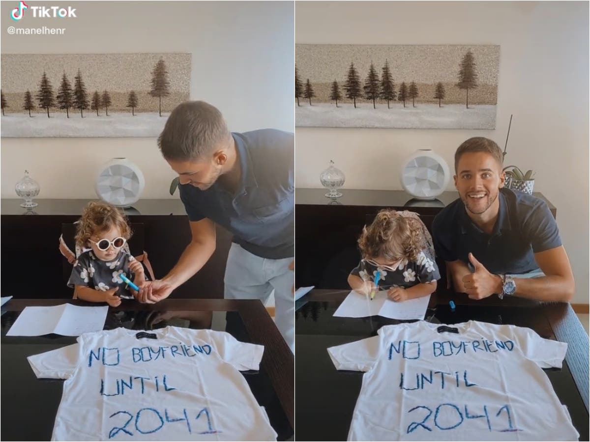 Man criticised for making toddler &lsquo;sign&rsquo; contract that says she won&rsquo;t date &lsquo;until 2041&rsquo;