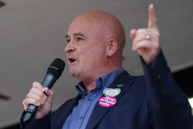 Mick Lynch, general secretary of the Rail, Maritime and Transport union accuses the Government of prolonging the rail dispute (Jacob King/PA)