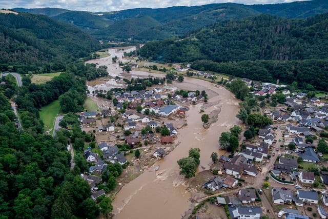 <p>Devastating floods hit large parts of northern Europe in 2021 </p>