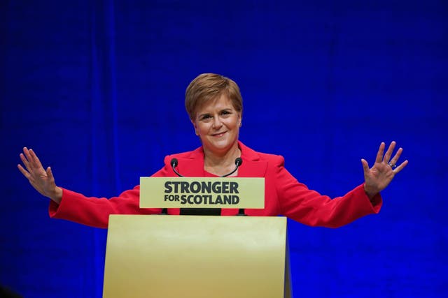 First Minister Nicola Sturgeon said in an interview at the weekend that she ‘detests’ the Tories (PA)