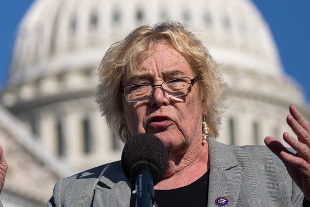 <p>Rep. Zoe Lofgren (D-CA) speaks at a news conference earlier in the day before a House Rules Committee hearing to discuss The Presidential Election Reform Act at the U.S. Capitol September 20, 2022 in Washington, DC</p>