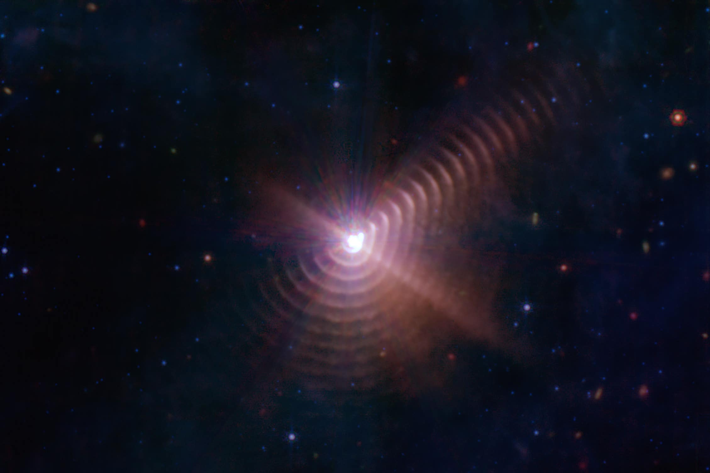 The James Webb Space Telescope has revealed a ‘fingerprint’ in space (NASA/ESA/CSA/STScI/JPL-Caltech)