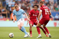 Kevin De Bruyne expecting ‘best Liverpool possible’ in Premier League clash