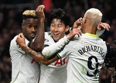 Tottenham survive late scare as sensational Harry Kane and Son Heung-min down Frankfurt