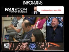 ‘I want to be the billion dollar man!’: Alex Jones cheers as he watches multimillion verdict against him live on Infowars show