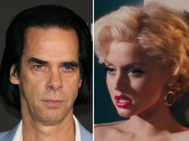 <p>Nick Cave and Ana de Armas in ‘Blonde’</p>