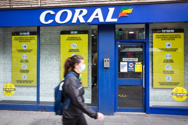 Coral and Ladbrokes owner Entain hailed higher revenues and said it is targeting a positive end to the year (Matt Alexander/PA)