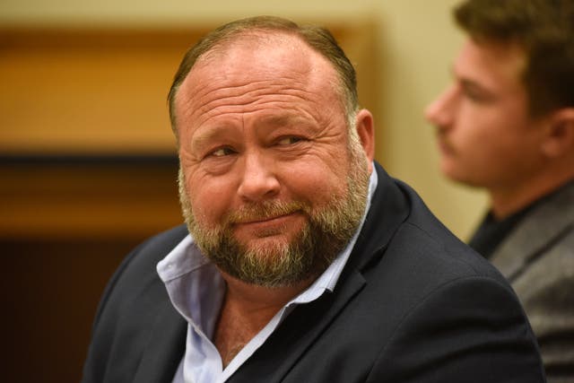 <p>Alex Jones has been ordered to pay $1bn to the families he spent years lying about </p>