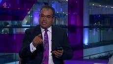 Channel 4 News’ journalist calls Jacob Rees-Mogg’s comments ‘b******s’ live on air