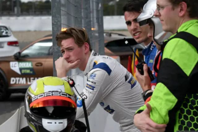 <p>David Schumacher broke his spine after being involved in a nasty crash during a DTM race in Germany </p>