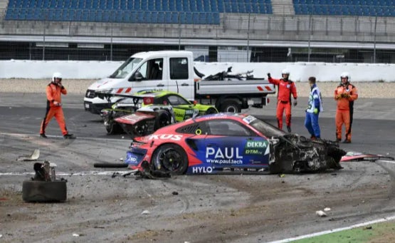 David Schumacher was involved in a horror crash on Saturday