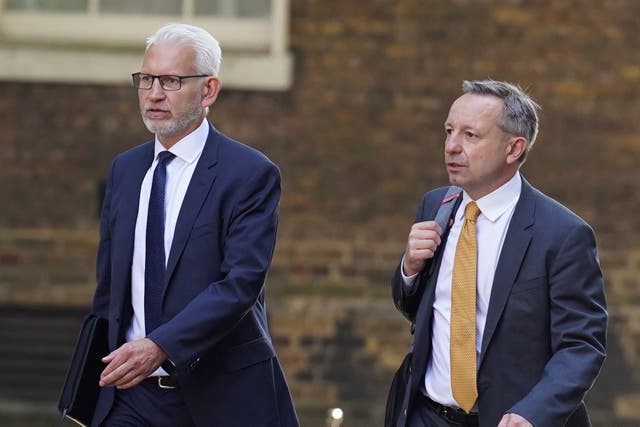 <p>Ofgem CEO Jonathan Brearley (right) was speaking at a conference in London</p>
