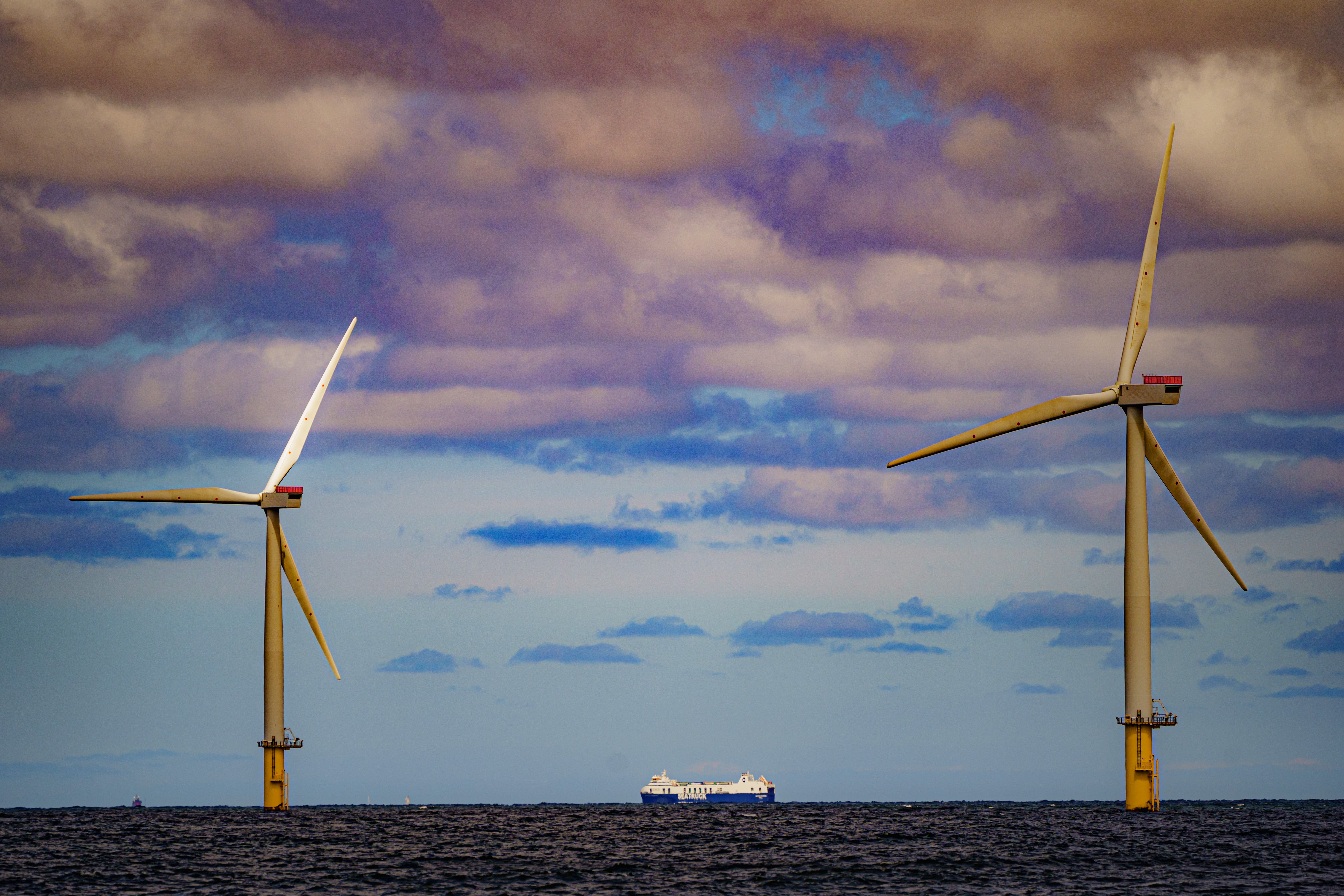 Wind turbines at RWE’s Gwynt y Mor off the coast of North Wales.