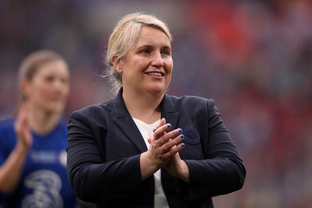 Emma Hayes led Chelsea to the WSL and FA Cup double last season
