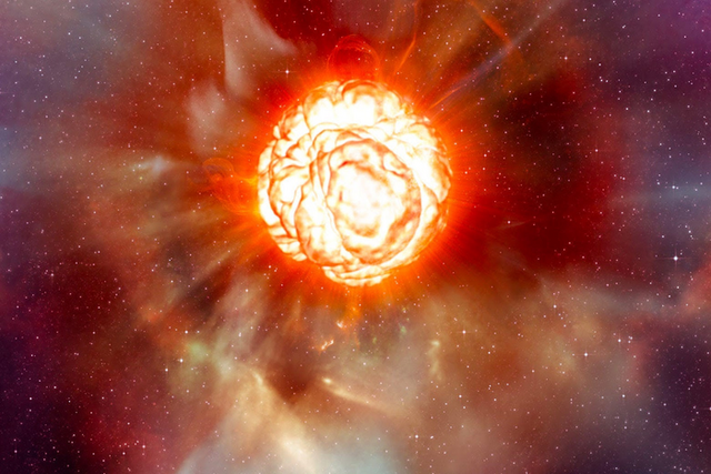 <p>An artist's impression of Betelgeuse's supernova</p>