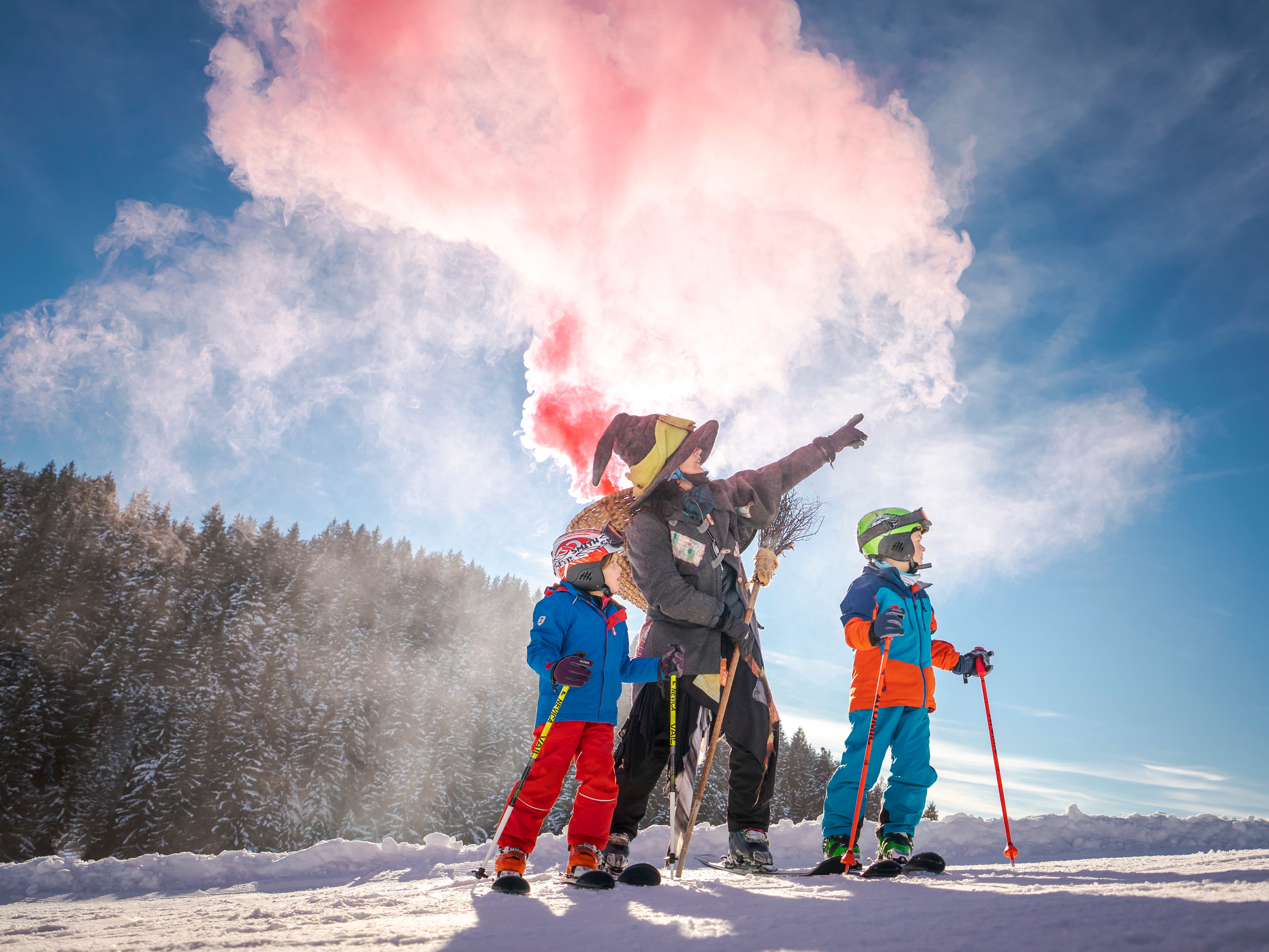 Kids will love meeting the friendly ‘witches’ on skis at Hexenwasser S?ll amusement park
