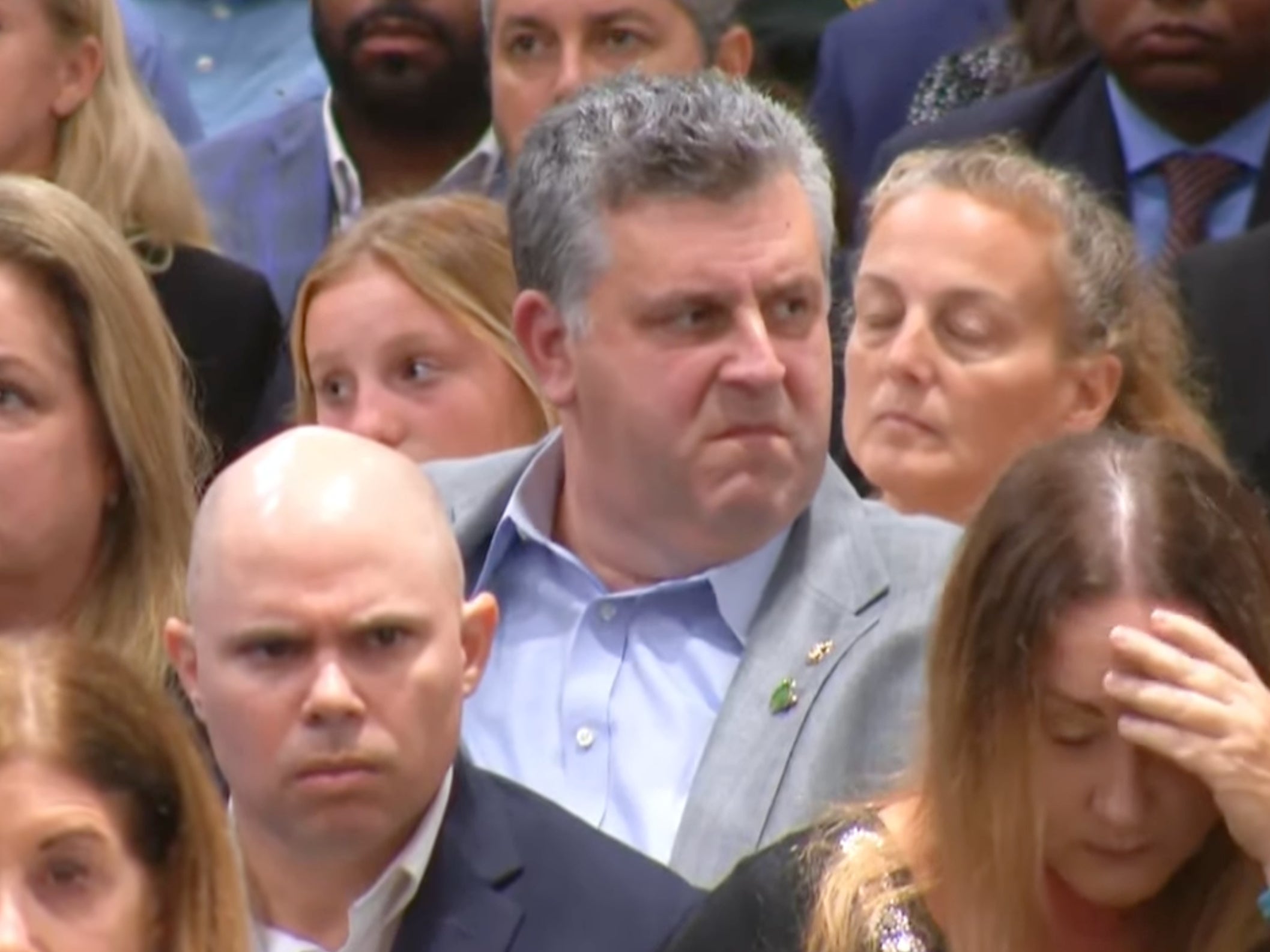 Family members of victims could be seen shaking their heads at the verdict readout for Parkland school shooter Nikolas Cruz