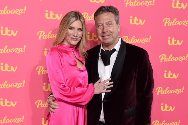 <p> Lisa Faulkner and John Torode attend the ITV Palooza 2019 at the Royal Festival Hall</p>