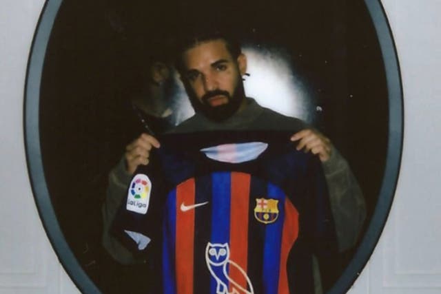 <p>Barcelona will wear a kit bearing the logo of Drake’s OVO Sound label against Real Madrid</p>