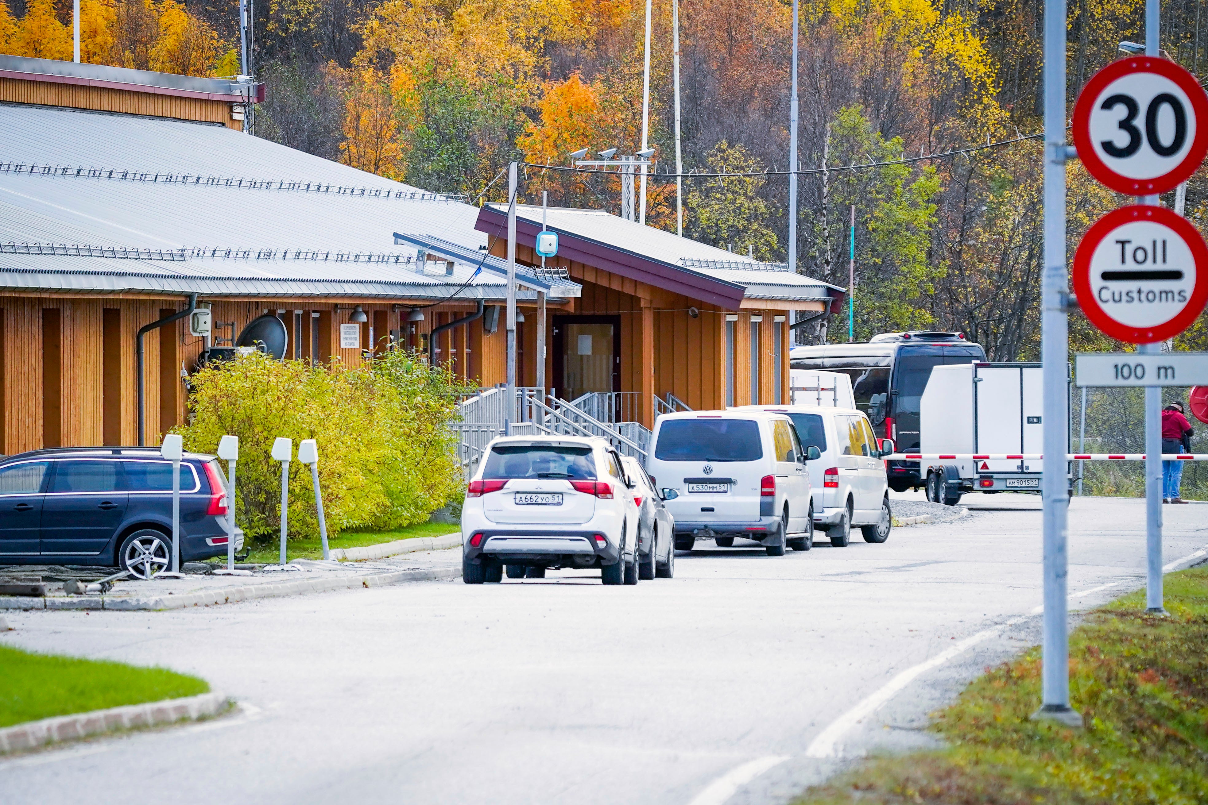 The Storskog border crossing between Russia and Norway