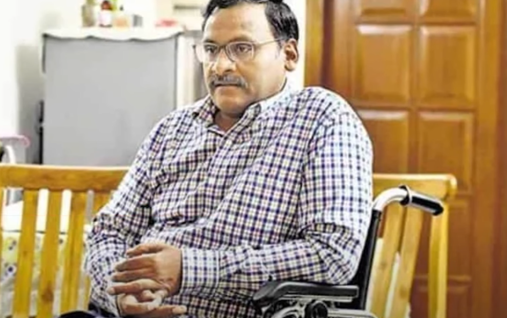 GN Saibaba was sentenced to life imprisonment in 2017, three years after his arrest in February 2014, for alleged links to the banned rebel outfit Communist Party of India (Maoist)