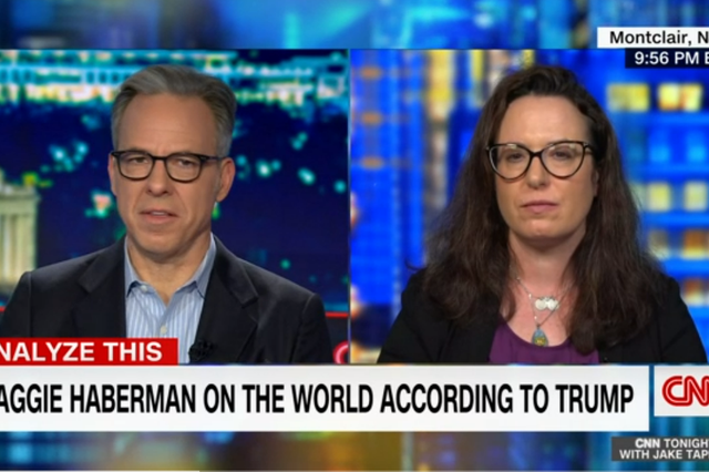 <p>CNN’s Jake Tapper asked New York Times reporter Maggie Haberman how she feels about Donald Trump’s consistent attacks against her</p>