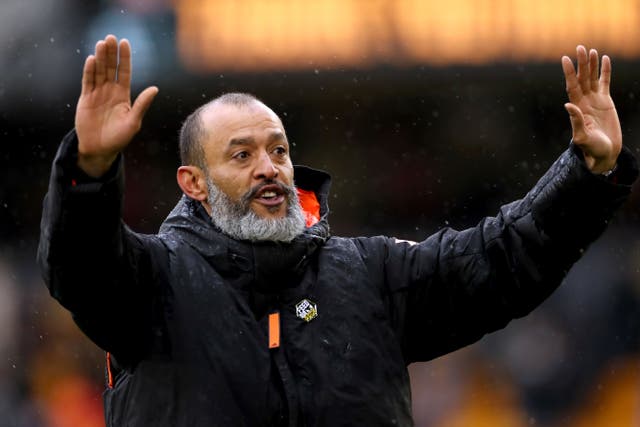 Nuno Espirito Santo is on Wolves’ list to replace Bruno Lage (Bradley Collyer/PA)