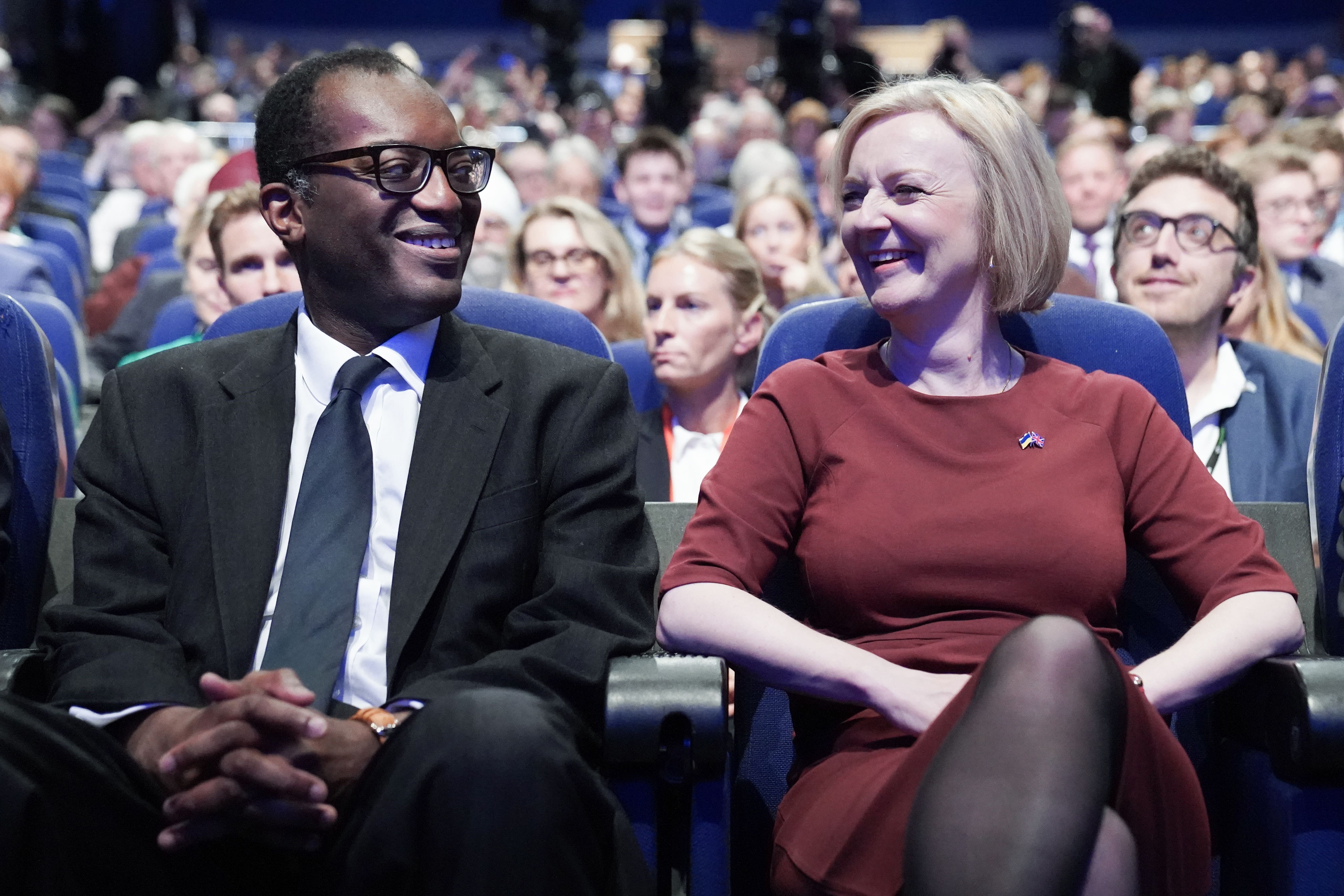 Chancellor Kwasi Kwarteng and Prime Minister Liz Truss have faced much controversy in their first few weeks in the top political roles (Stefan Rousseau/PA)