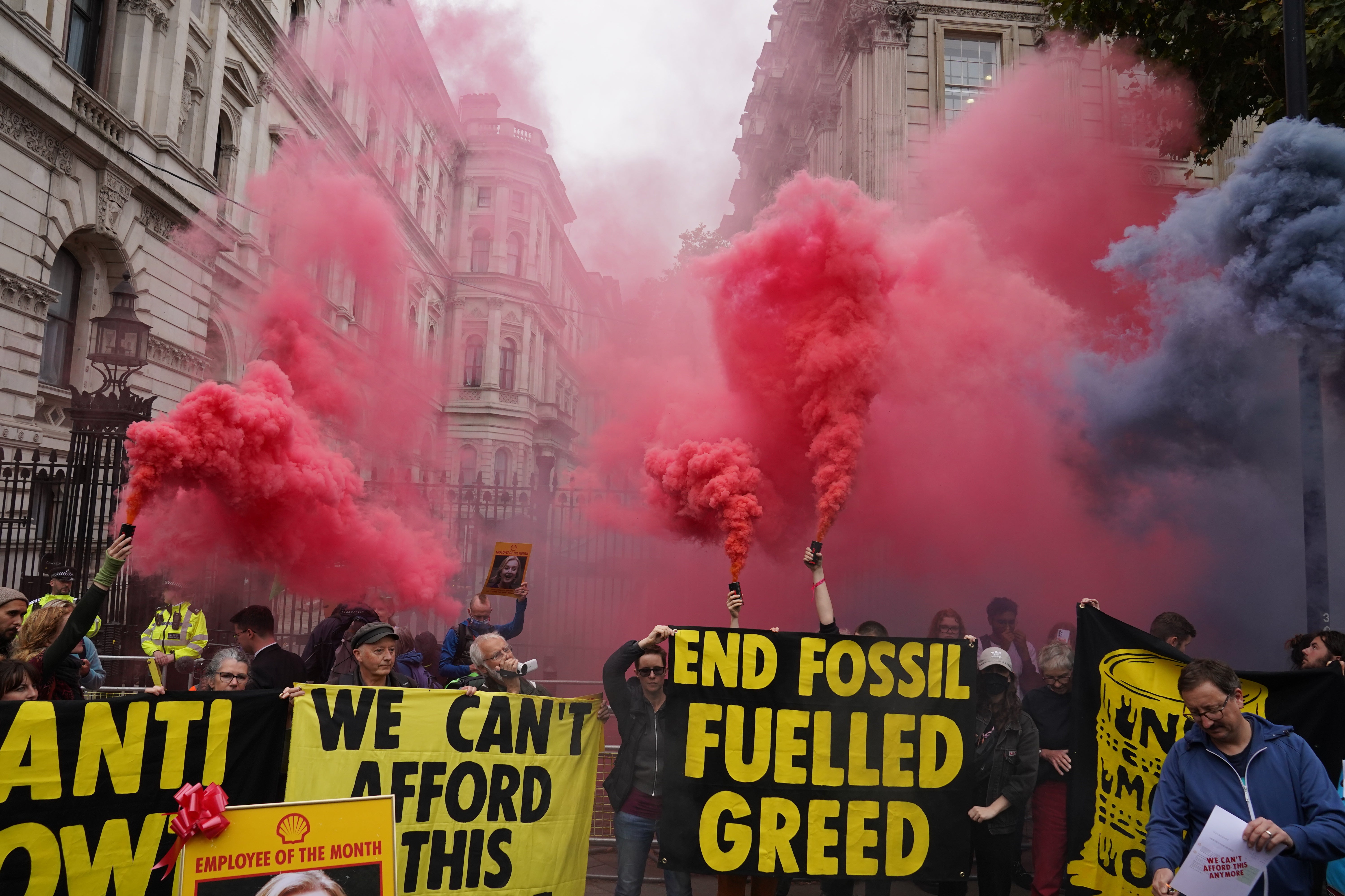 Extinction Rebellion Burn Energy Bills In Downing Street Protest | The ...