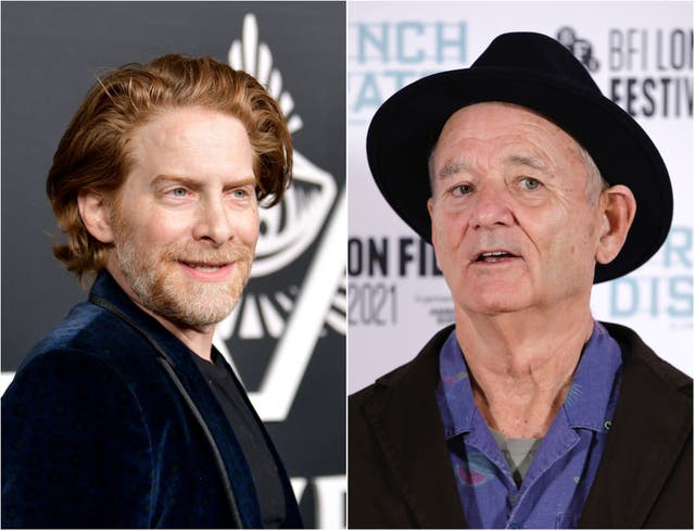 <p>Seth Green (left) and Bill Murray</p>
