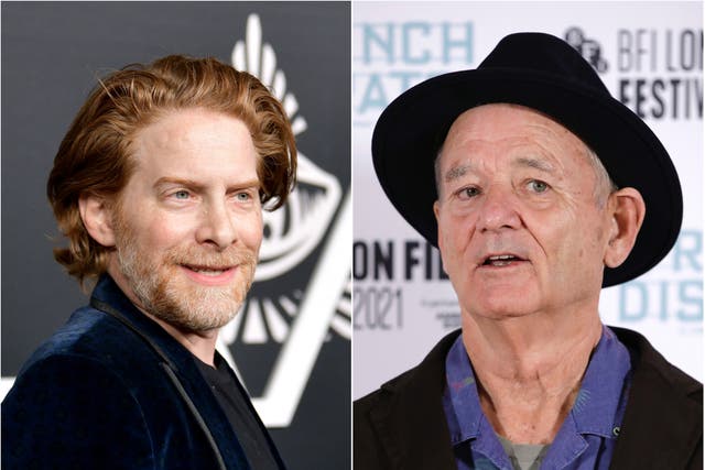 <p>Seth Green (left) and Bill Murray</p>