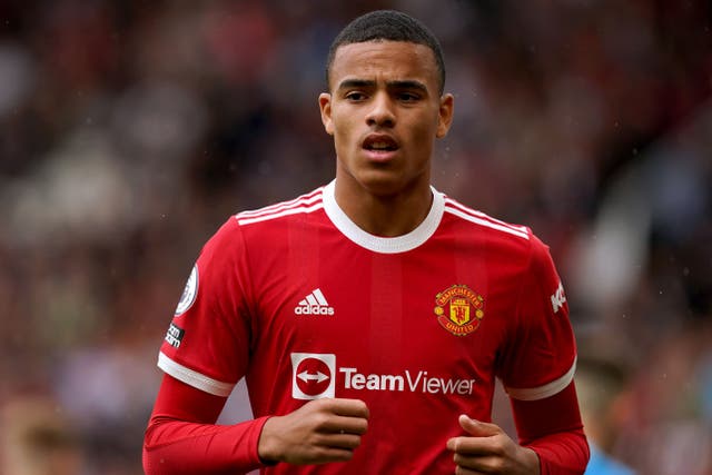 Manchester United footballer Mason Greenwood has been arrested over an alleged breach of bail conditions (PA)