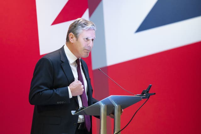 Sir Keir Starmer addressed the Labour regional conference in Barnsley (PA)