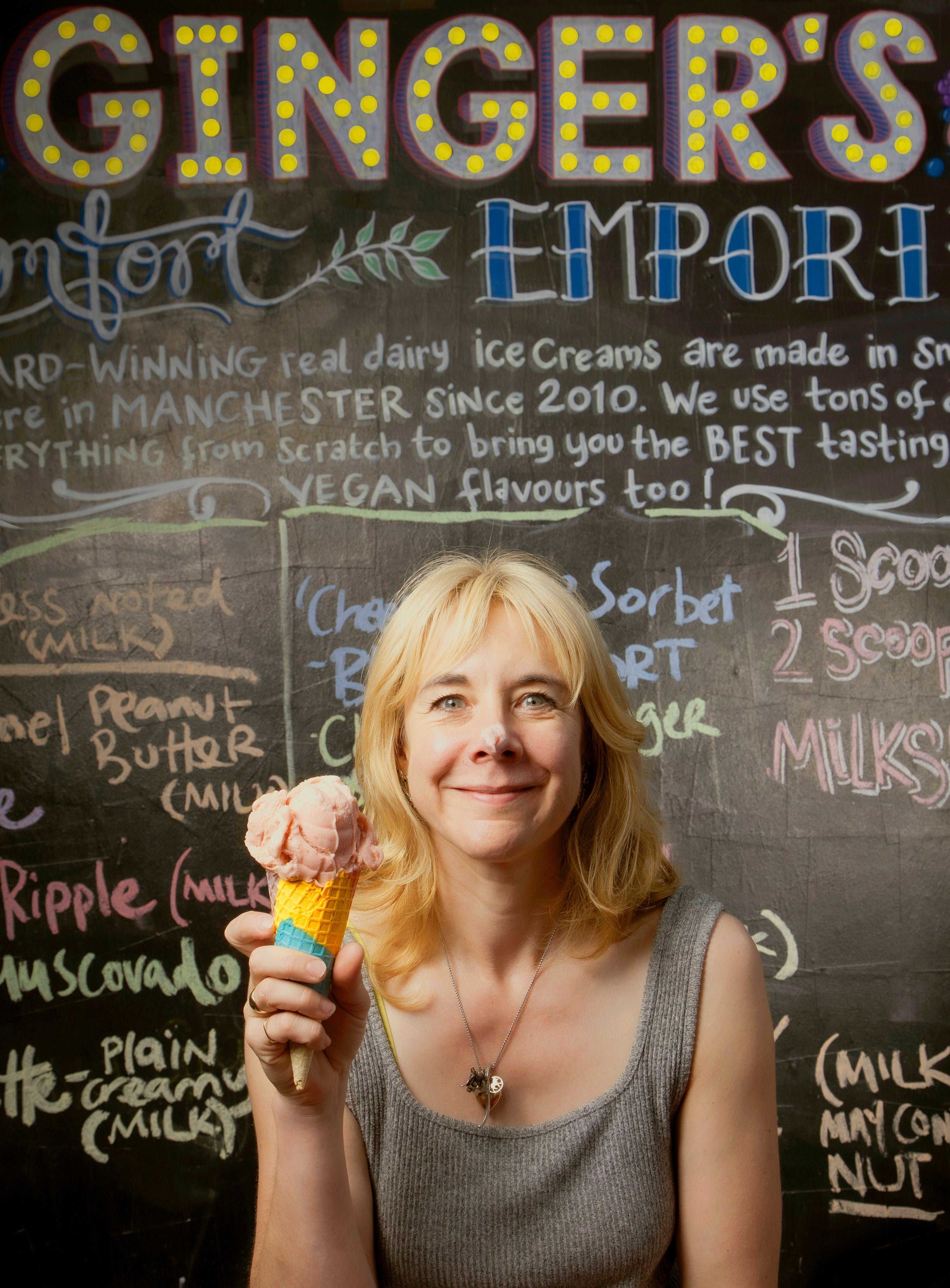 Claire Kelsey, owner of Ginger’s Comfort Emporium