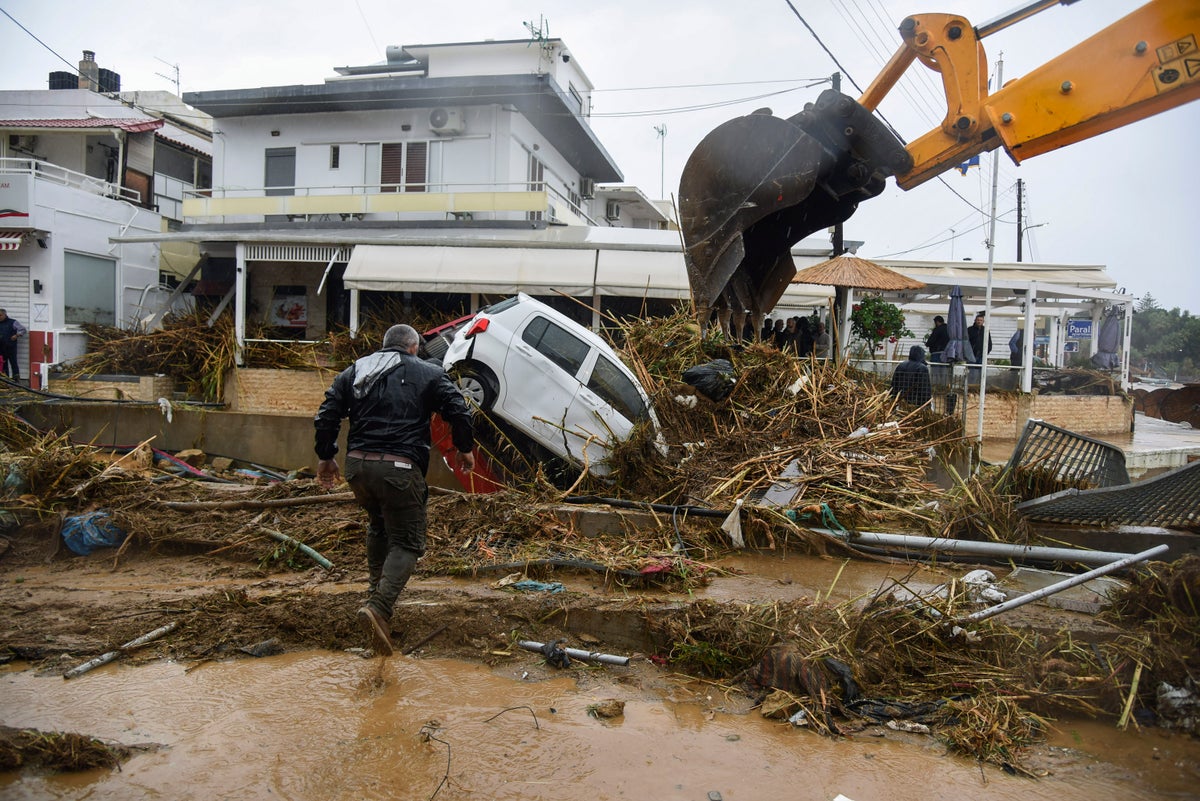 Man drowns as storms batter Greek island of Crete