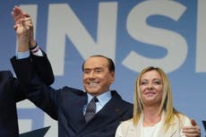 After days of acrimony, Italy's Berlusconi and Meloni meet