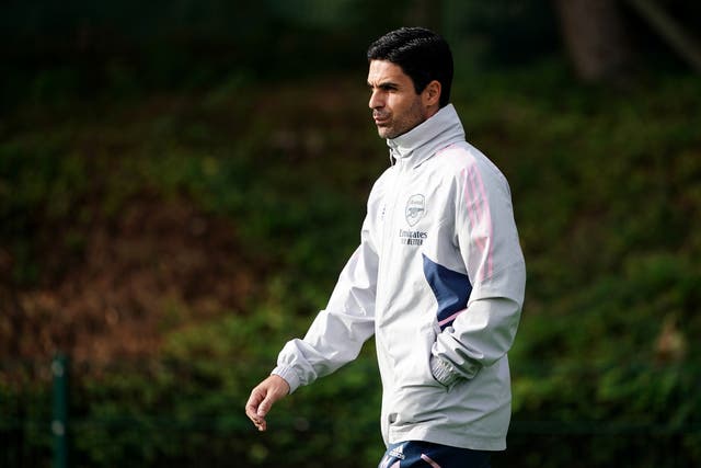 Arsenal manager Mikel Arteta does not have much time on the training ground with his squad at the moment (Zac Goodwin/PA)