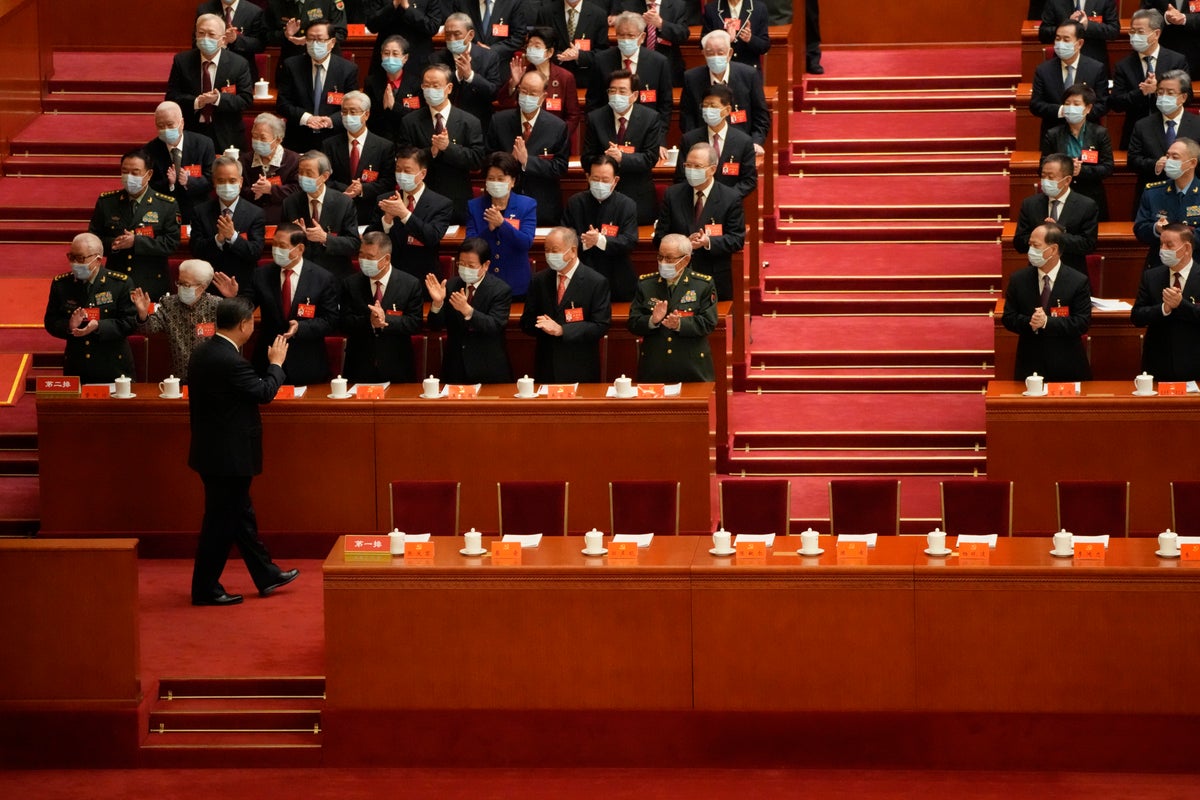 China will not renounce use of force over Taiwan, Xi says as Communist Party congress begins