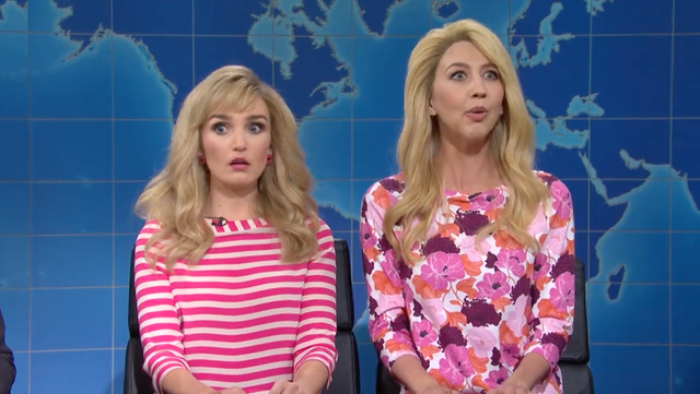 <p>Chloe Fineman and Heidi Gardner on ‘SNL’</p>