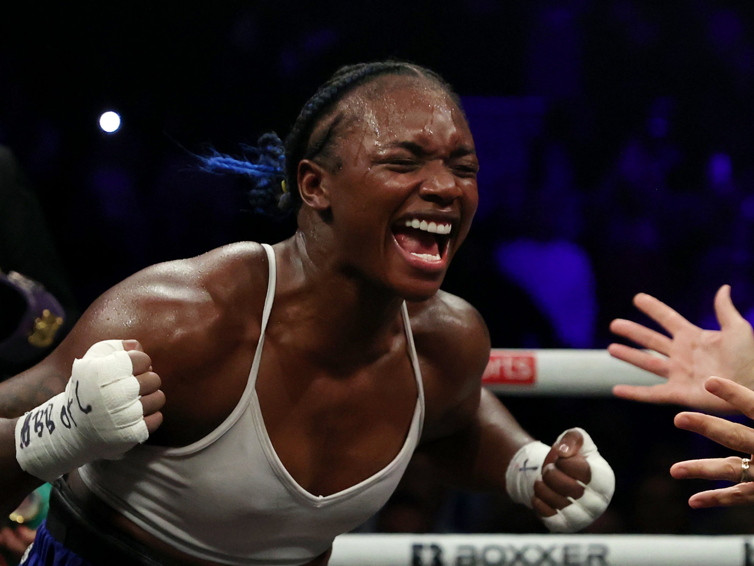 Claressa Shields was a unanimous-decision winner against Savannah Marshall on Saturday