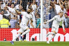 Real Madrid vs Barcelona LIVE: El Clasico goals and latest updates as Benzema and Valverde score