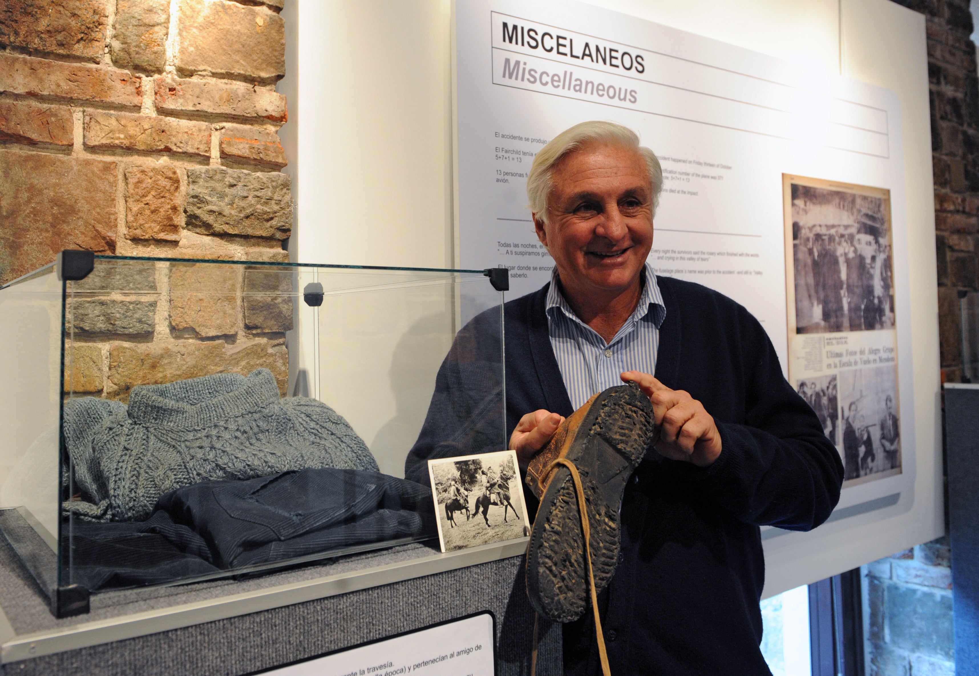 Roberto Canessa at an exhibition to commemorate 40 years of the tragedy in Montevideo in 2012