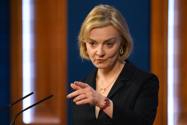 Prime Minister Liz Truss will fight this week to save her premiership (Daniel Leal/PA)