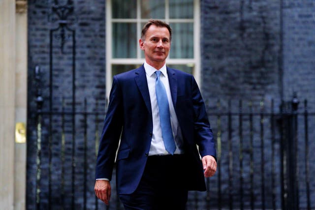 <p>Jeremy Hunt will give and emergency statement on his budget plans on Monday </p>